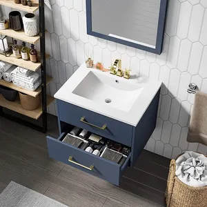 Косметическая раковина под заказ, Мраморная Современная сантехника в Европейском стиле, для ванной комнаты, керамическая раковина, шкафчик для умывальника