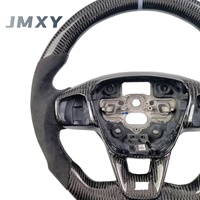Volant en fibre de carbone de style sport personnalisé Alcantara noir Accessoires d'intérieur pour voitures Ford Mustang Focus MK4 MK8