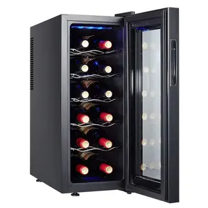 12 bottiglie Mini cantinetta frigo per sigari frigorifero e refrigeratore per bevande compressore compatto unità di raffreddamento cantina frigorifero per vino