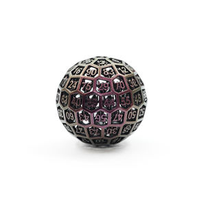 Vente en gros d'usine, jeu de dés de donjons et de dragons en métal de 50 mm, dés à plusieurs faces <span class=keywords><strong>D100</strong></span> creux, dés simples avec jeu de rôle Dnd - Product Image 4