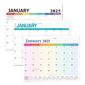 Calendario magnético para nevera, planificador inglés personalizable para el hogar/La Oficina, regalos de empresa, calendario de pared de papel con logotipo