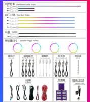 Éclairage d'ambiance pour voiture BYD Dolphin 07 DM-i 2025-2026, kit arc-en-ciel actif 26 LED, contrôle par écran/application mobile