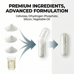 Complément alimentaire pour la purification du <span class=keywords><strong>foie</strong></span>, formule cellulose + dihydrogène phosphate, capsules végétales, pour adultes, sans gluten, végétarien, GMP - Product Image 3