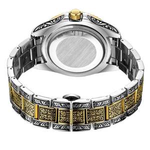 Montre-bracelet étanche de luxe pour hommes calendrier bracelet en acier mouvement à Quartz marque affaires Relogio Masculino bracelet en cuir pour hommes - Product Image 6