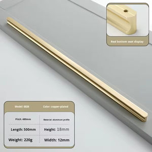 Tiradores de Muebles de Fábrica, Perillas Doradas de 64 mm con Doble Orificio, Tiradores de Puerta de Gabinete de Aleación de Aluminio Negro para Cocina y Hogar - Product Image 3