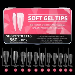 <span class=keywords><strong>EC</strong></span> Nuevo diseño Clear Full Cover Puntas de uñas de gel suave preformadas Easy-On Extensión de uñas para aplicación en los dedos - Product Image 2