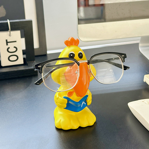 Nuevo y Divertido Marco de Gafas con Forma de Pollito, Estilo Art Deco, Resina Ecológica, Decoración de Escritorio con Naturaleza Muerta - Product Image 4
