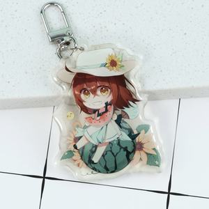 Llavero de resina con estampado de dibujos animados de doble cara personalizado barato llavero de acrílico epoxi transparente con personaje de Anime - Product Image 5