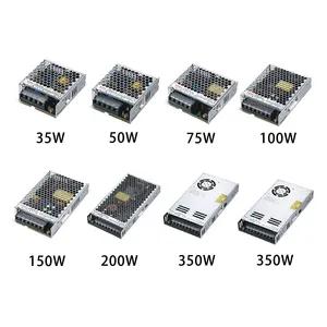 CE ROHS หน่วย SMPS แรงดันไฟฟ้าคงที่5V 12V 24V 36V 48V 15W 25W 35W 50W 100W 150W 200W 350W AC DC