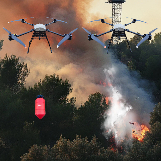 Wholesale Long Distance Autonomous Aerial Firefighting Solution Quick Response Fire Fighting Drone