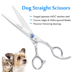 Luxo Aço Inoxidável Dog Grooming Scissors Set Cabeleireiro Cabelo Corte Shear Barbeiro Suprimentos <span class=keywords><strong>Pet</strong></span> Scissor Kit - Product Image 4