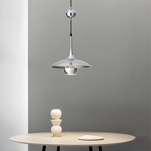 Modern Minimalist Flying Saucer Pendant <b>Light</b> Led Single Head Round <b>Chandelier</b> For Dining Room Nordic Style - Product Image 2