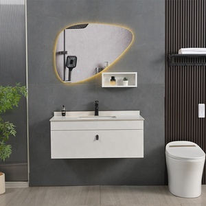 Armadietti bagno in stile spagnolo da bagno a parete armadietto dei medicinali specchio da bagno - Product Image 2