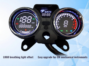 가토 250cc 프린스 오토바이 WH125-19 디지털 LCD 계기판 USB 시계 속도계 개조 - Product Image 5