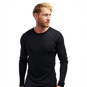 Mens Mesh Sweatproof Crew Neck Sweat Resistant Tees Antisweat Underwear Stretch Polyester/Cotton Thermal <b>Long</b> <b>Sleeve</b> Workout - Product Image 1