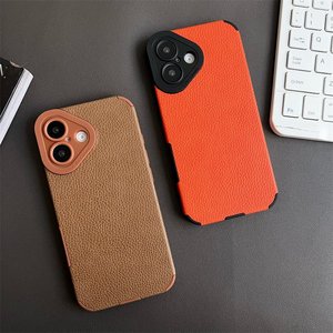 Custodia di lusso per lenti in pelle Litchi per <span class=keywords><strong>iPhone</strong></span> 16 15 14 13 12 11 Pro Max <span class=keywords><strong>XR</strong></span> X Max 8 7 Plus SE <span class=keywords><strong>Cover</strong></span> in TPU morbido opaco - Product Image 3