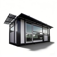 2 étages-Maisons préfabriquées Maison de luxe préfabriquée en duplex avec conteneur de 2 étages et 1 chambre à coucher avec articles d'inventaire