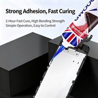 Colle de réparation d'écran de téléphone portable, gel de liaison flexible noir pour écran de smartphone et câble flexible