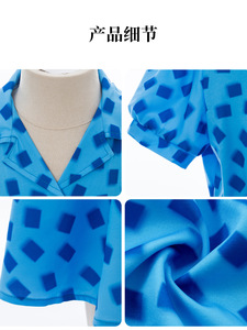 Film di carnevale di Halloween Roald DahlS <span class=keywords><strong>Matilda</strong></span> il Costume Cosplay musicale le ragazze vestono per bambini abiti blu uniforme stampata Halloween - Product Image 2