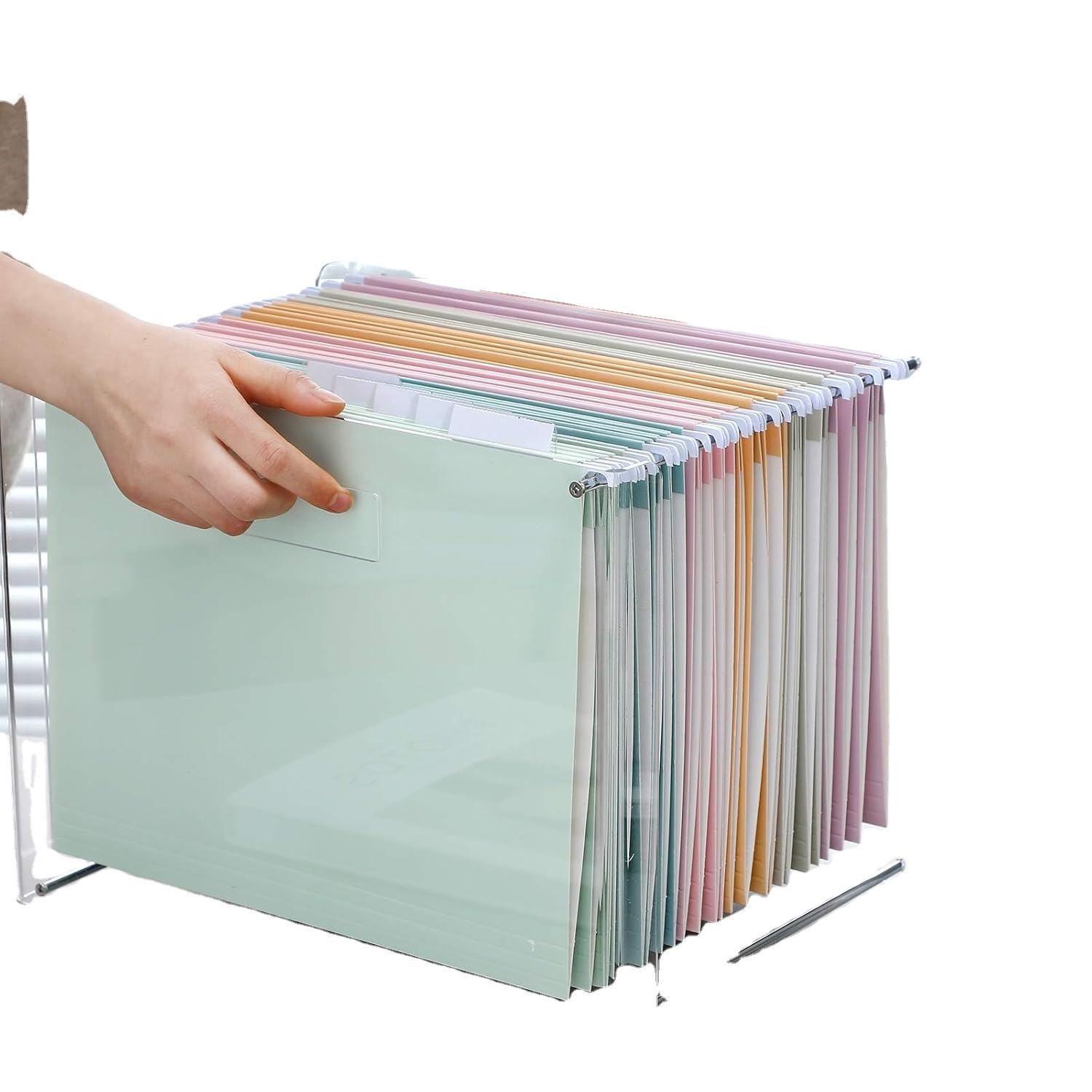 Acrylic File Organizer Box - Eco-Friendly Storage Solution