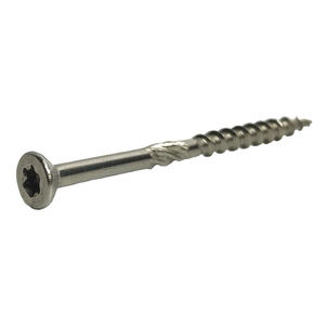 Type 17 Flat Head Driver <strong>Wood</strong> Decking Countersunk Torx <strong>Screw</strong> A2 A4 Brass Slotted Stainless Steel Carton Customised Metric / - Product Image 4