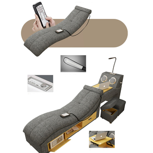 سرير خشبي ذكي حديث وفاخر متعدد الوظائف مع درج تدليك آمن سرير بطابقين بحجم كبير - Product Image 6