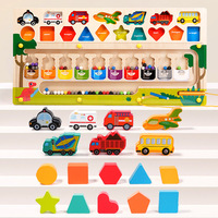 Tablero Sensorial Montessori para Bebés de 0 a 3 Años, Juguete Educativo de Madera para el Desarrollo de la Inteligencia, Tablero de Actividades Certificado para Niños Pequeños, Unisex