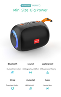   Enceinte portable étanche pour extérieur, BoomBox, avec subwoofer LED RGB V5.3, TWS Party 5W*2pcs