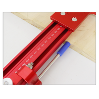 Système de guidage de Rail parallèle Ensemble de rails de scie circulaire en alliage d'aluminium Support de rail de guidage fixe pour piste de scie Coupes répétables