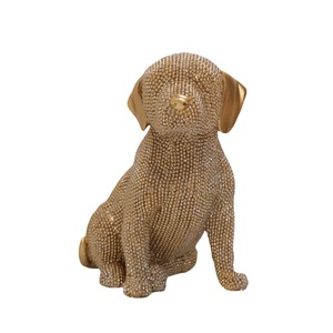 Productos más vendidos en los Emiratos Árabes Unidos estatua de perro <span class=keywords><strong>labrador</strong></span> figuritas para el hogar adornos de jardín de resina perros - Product Image 5