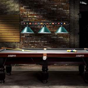 Luminaire de table de <span class=keywords><strong>billard</strong></span> vert Cueelf pour table de <span class=keywords><strong>billard</strong></span> <span class=keywords><strong>Lampe</strong></span> de <span class=keywords><strong>billard</strong></span> en métal avec 3 abat-jour Convient aux tables de <span class=keywords><strong>billard</strong></span> - Product Image 2