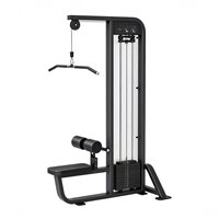 Mesin Lat Pulldown Komersial untuk Gym, Peralatan Fitness dengan Selectorized Weight Stack dan Kabel untuk Latihan Punggung