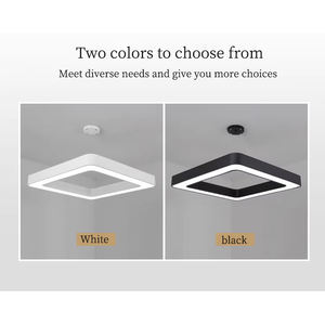 Lampada a Sospensione Industriale Moderna Minimalista in Ferro Battuto LED Quadrata per Ufficio Protezione Occhi Dimmerabile - Product Image 3