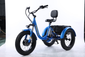 Tricycle électrique à pneus larges 20" * 4.0", 48V 500W, traction avant, 7 vitesses, frein à disque hydraulique - Product Image 3