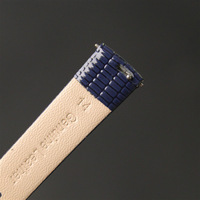 Bracelet de montre en cuir grainé effet lézard brillant de qualité supérieure, à dégagement rapide, avec boucle ardillon, bracelet de remplacement en cuir tendance, OEM