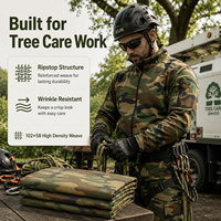 Tissu camouflage en polyester et coton, tissu ripstop camouflage, 230 g/m², tissu tactique pour vêtements de travail en extérieur, uniformes de forêt