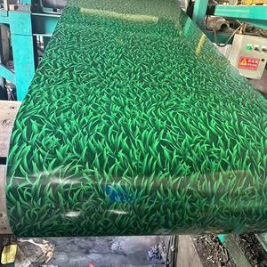 スモールグラスカラーコーティング840タイプカラースチールプレート0.5mmアイボリーホワイト0.4シーブルーグリーンアイスグレーカラースチールタイル - Product Image 1