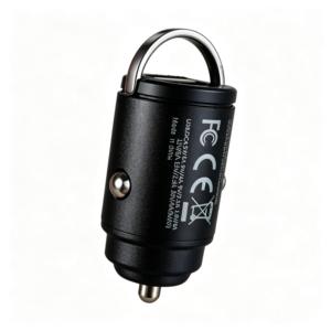 Chargeur de voiture 12-24V USB C Type A, adaptateur allume-cigare noir - Product Image 1