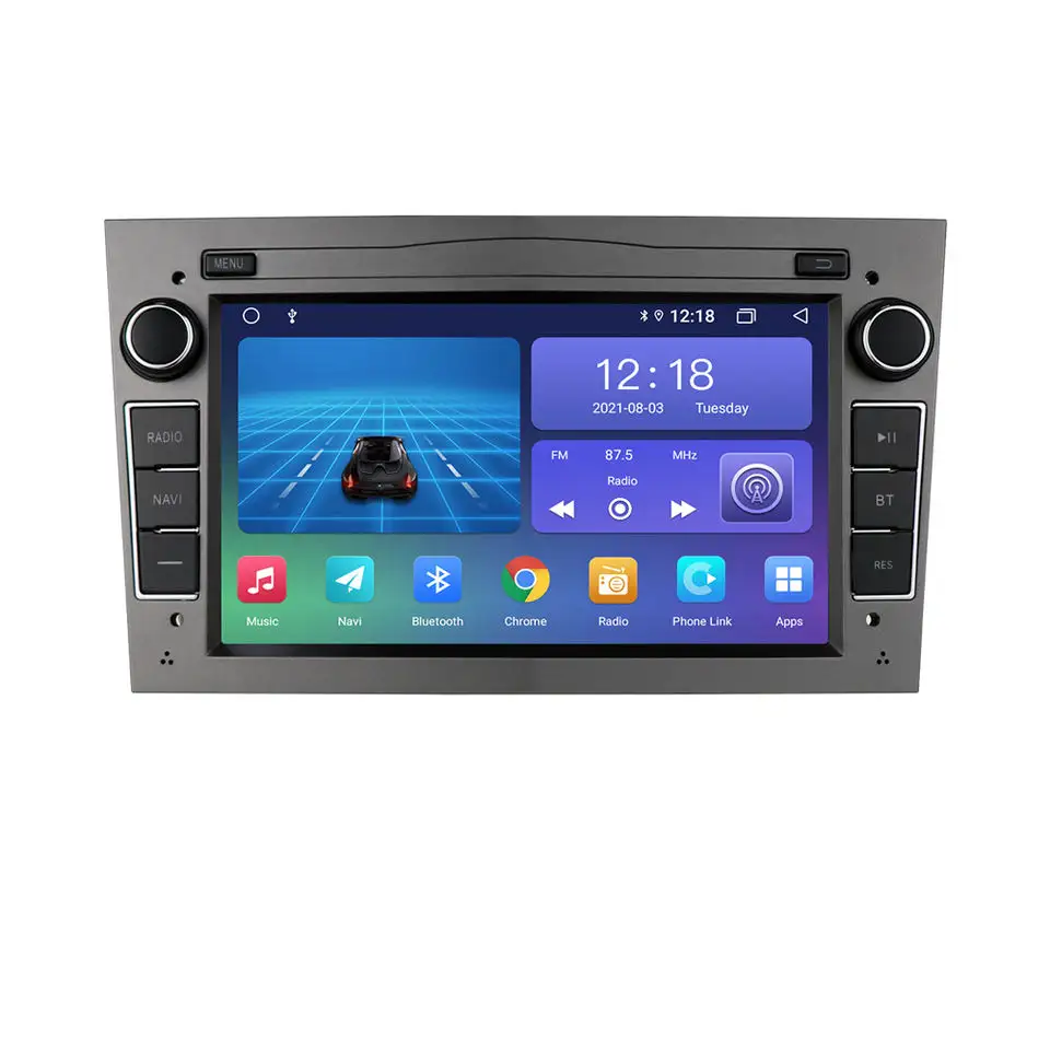 IPoster 7 pulgadas 1 DIN Android Car radio BT inalámbrico coche reproductor multimedia adecuado para Universal car GPS navegación con SWC