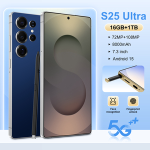 Original S25 siêu điện thoại thông minh 16GB + 1TB 5G Dual Sim điện thoại di động sử dụng điều kiện với màu sắc hiển thị - Product Image 2