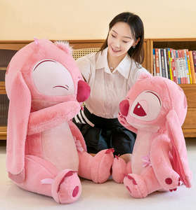 Boneka Stitch Seri Cherry Blossom, Boneka Stitch Malaikat Pink untuk Hadiah Hari Valentine atau Ulang Tahun untuk Anak Perempuan - Product Image 6