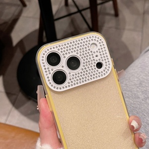 <span class=keywords><strong>Coque</strong></span> <span class=keywords><strong>de</strong></span> <span class=keywords><strong>téléphone</strong></span> souple trois-en-un avec paillettes brillantes effet diamant, protection intégrale pour iPhone 16 Pro Max et iPhone 17 - Product Image 4