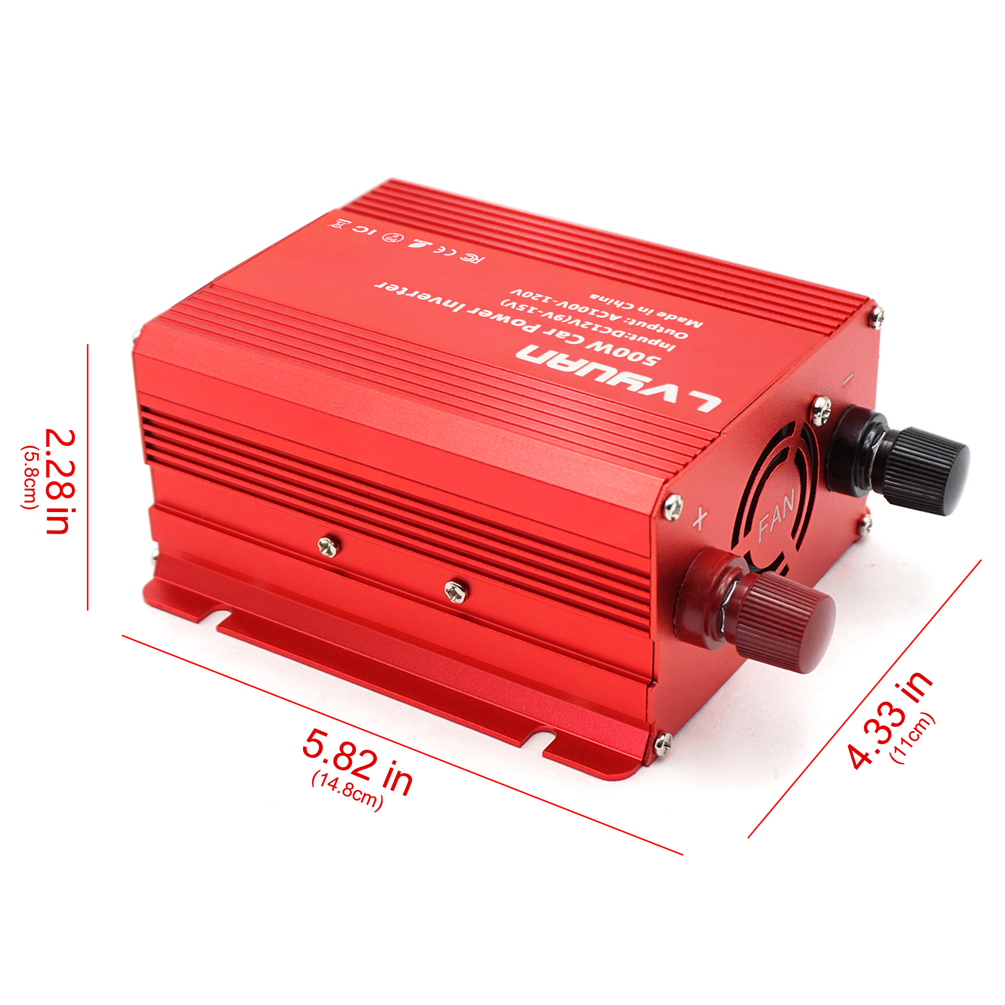 Home Use Solar Power Inverter 350W 500Watt Mini Inverter 12V 110V Power Inverter Car 24 Volts Converter · image 2