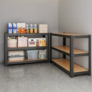 Étagère <span class=keywords><strong>de</strong></span> cuisine légère en acier, rayonnage industriel sans boulons, étagères <span class=keywords><strong>de</strong></span> <span class=keywords><strong>rangement</strong></span> <span class=keywords><strong>pour</strong></span> <span class=keywords><strong>garage</strong></span>, rayonnage empilable galvanisé - Product Image 2