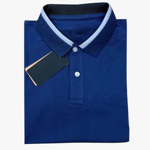 Vêtement de sport en maille respirante à motifs imprimés rayés pour hommes, uniforme de golf, logo personnalisé, taille plus, vente en gros - Product Image 2