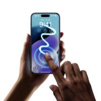 Protection d'écran en verre trempé à colle intégrale pour iPhone 15 14 13 12 11 Pro Max 6 7 8 Plus X XR XS Max Téléphones mobiles