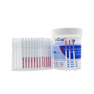 Kits de test urinaire rapides multi-drogues <span class=keywords><strong>U</strong></span>-Cup Compact à configuration personnalisée pour usage hospitalier - Product Image 5