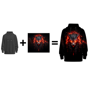 Sudaderas personalizadas con estampado digital en 3D para todas las estaciones, 100% algodón y poliéster, de gran tamaño Sudadera con capucha, logotipo bordado en 3D, temporada de invierno personalizada - Product Image 1