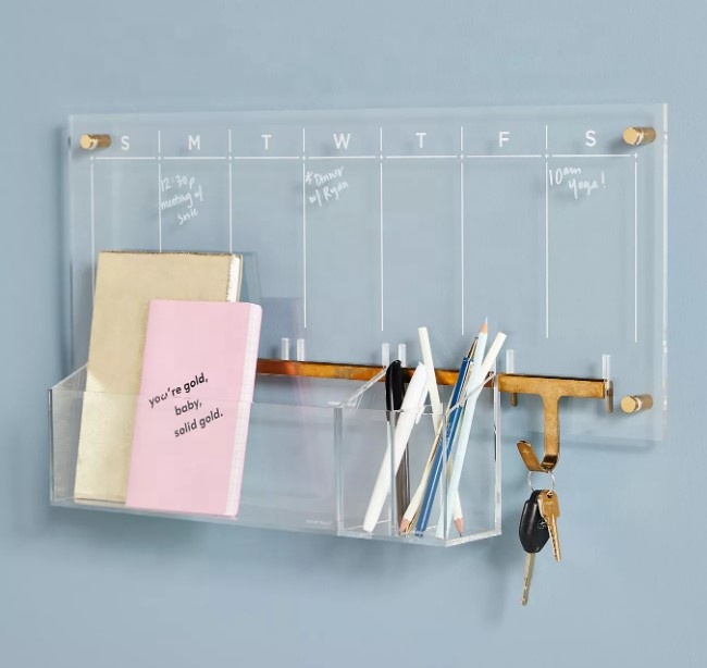 Оптовая продажа с фабрики 2021 новогодний акриловый настенный календарь Настольный набор