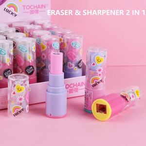 Sacapuntas de Lápiz con Forma de Lápiz Labial HUA, 2 en 1, Corrector para Estudiantes, Bonito y Creativo, Papelería Promocional al por Mayor - Product Image 2